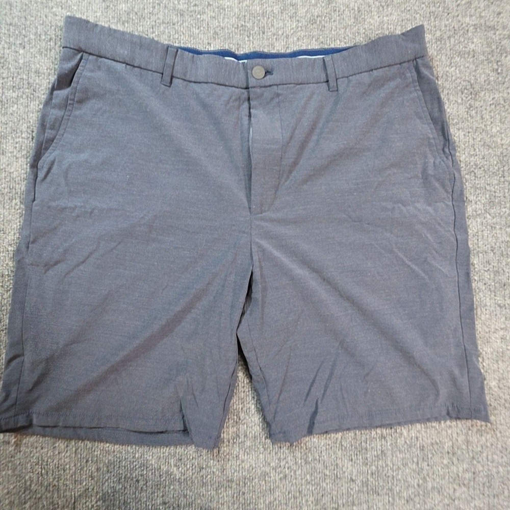 Johnnie-O Shorts Mens 38 Gray Mulligan Chino Golf Casual Pockets Summer